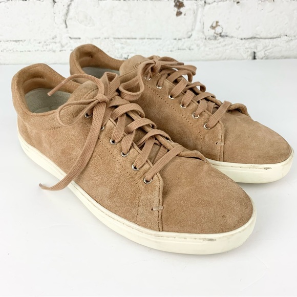 Rag & Bone Kent Suede Lace Up Sneakers Macaroon 37.5 - Picture 1 of 12